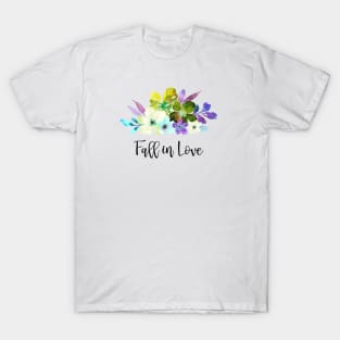 Fall in Love green T-Shirt